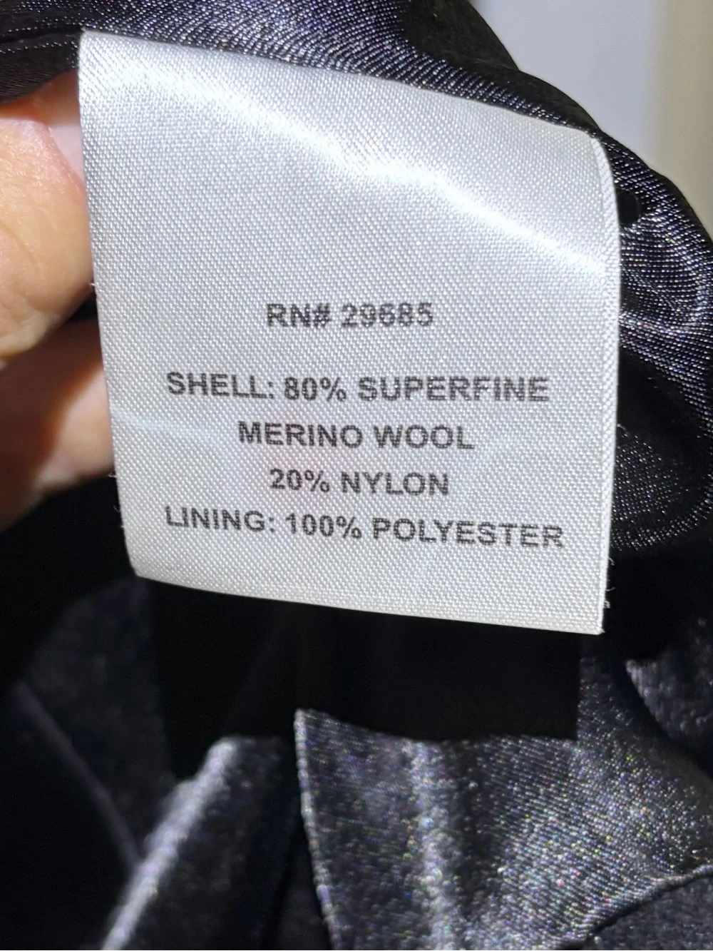 Pendleton Black Double-Breasted Wool Pea Coat with Belt